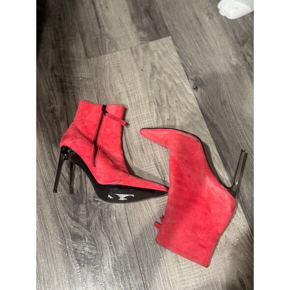 Rag & Bone Wes Suede Stiletto Boots TeaBerry GUC Size 7 - Picture 5 of 8